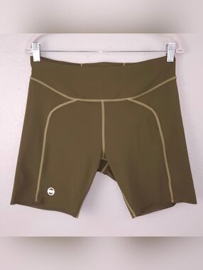JANJI 7" Groundwork Pace Shorts LARGE Jungle Green